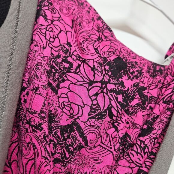 Super Rare Abbey Dawn By Avril Lavigne Short Sleeve Zip Up Hoodie Size Medium - Picture 6 of 6